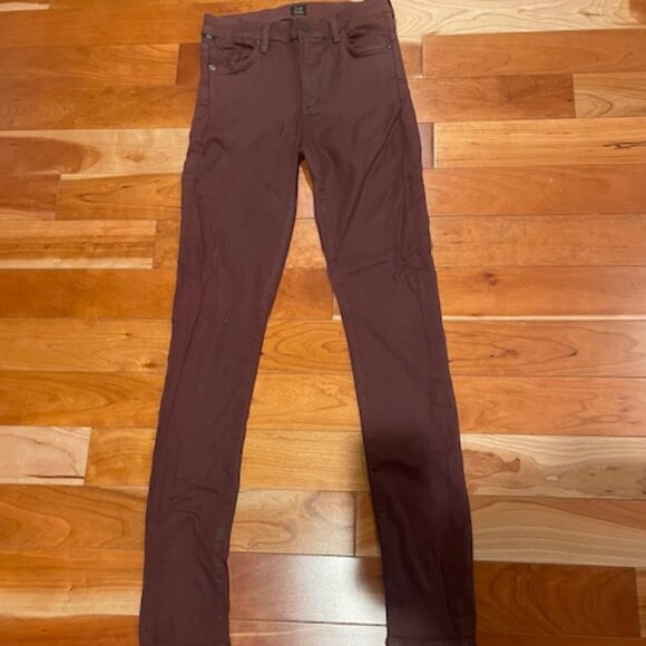 Citizens Of Humanity Slick Skinny Jeans Rocket High Rise Red - Women’s size 27 - Picture 1 of 7